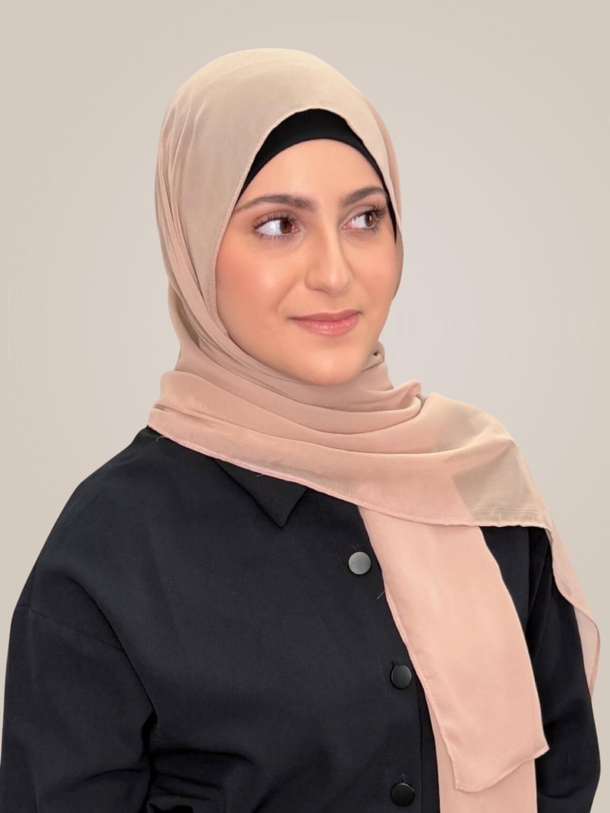 Modish Girl Luxury Chiffon Hijab-Sand