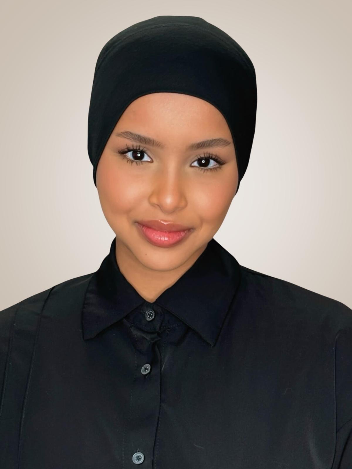 Premium Cotton Underscarf-Black