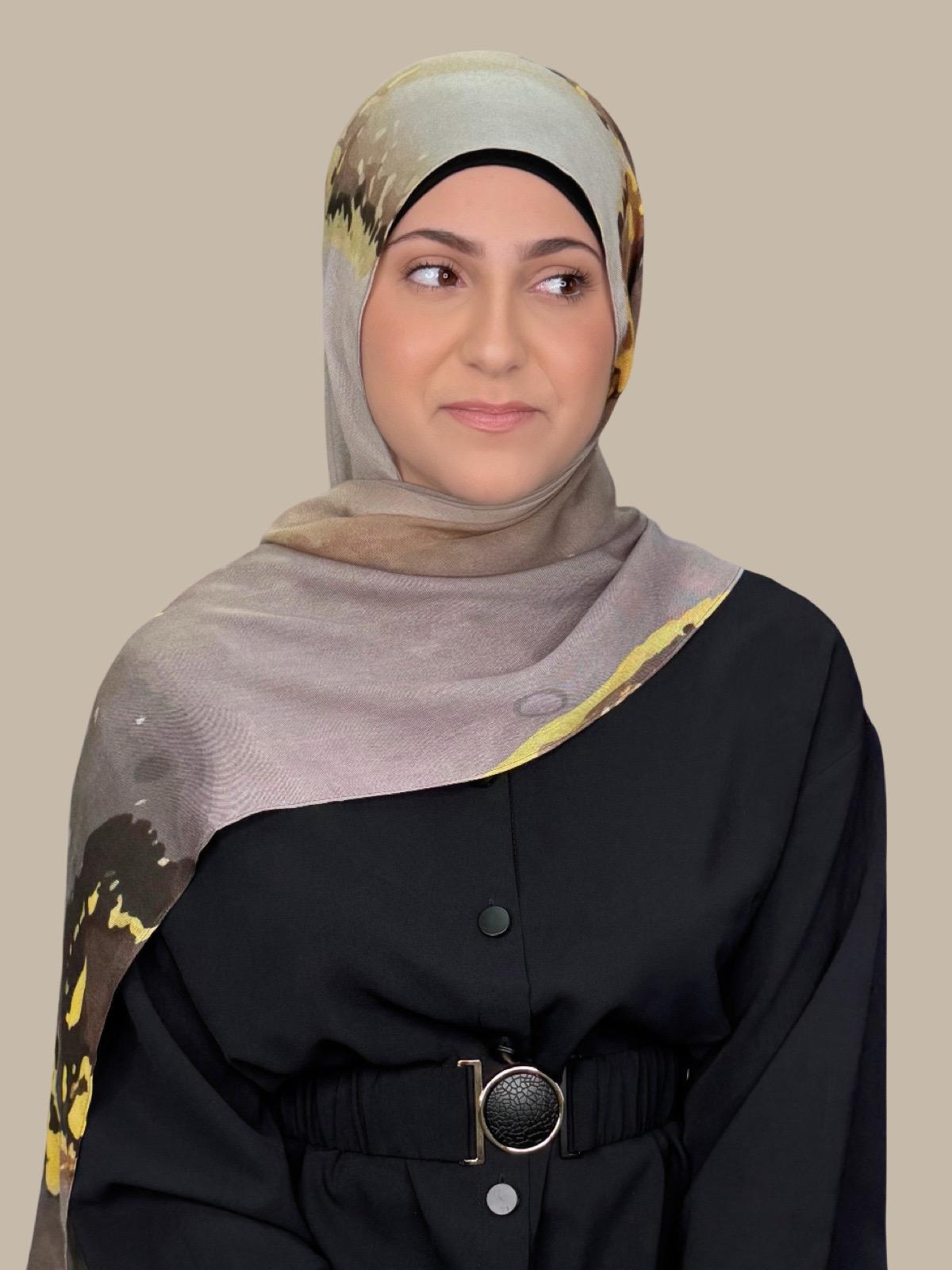 Modish Girl Print Modal Hijab-Beirut Bronze