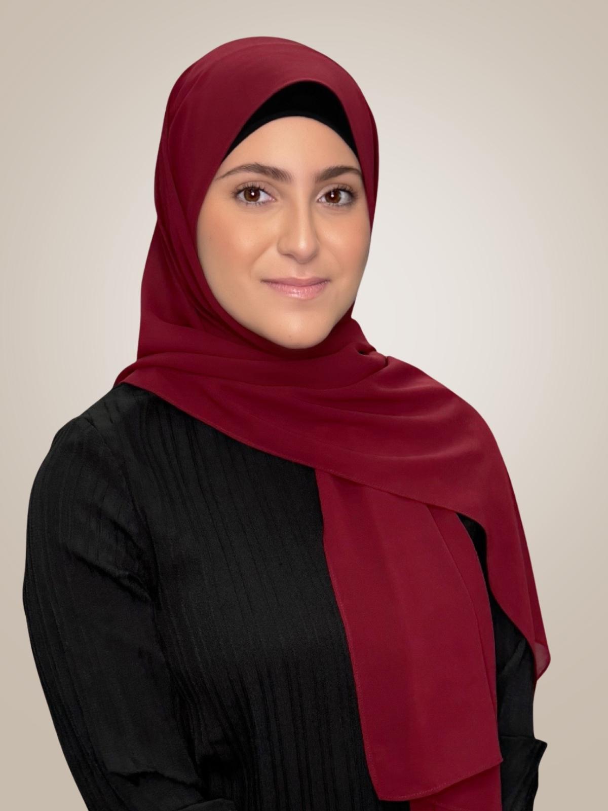 Modish Girl Luxury Chiffon Hijab-Mahogany