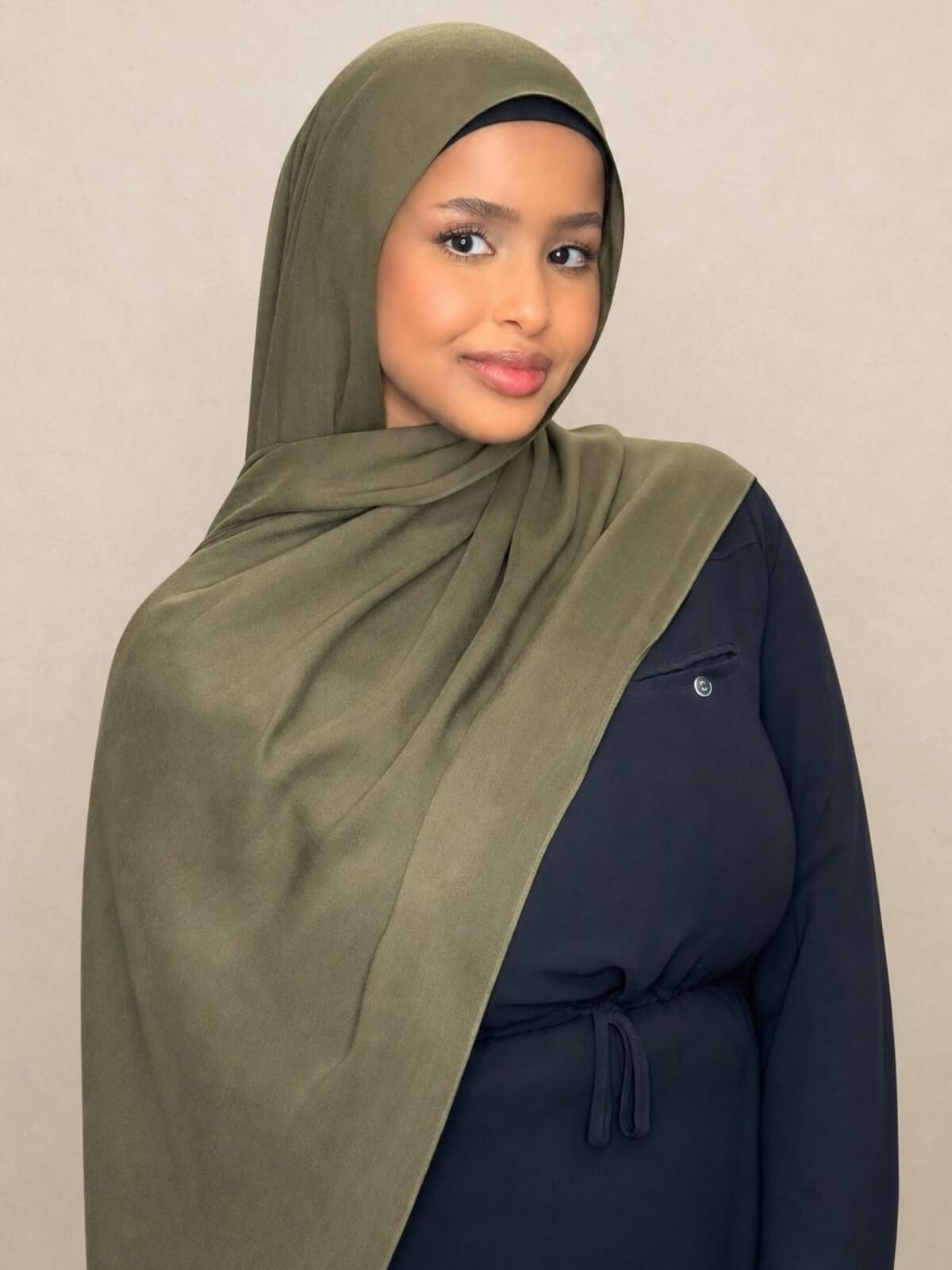 Cotton Modal Hijab-Sunlit Sage