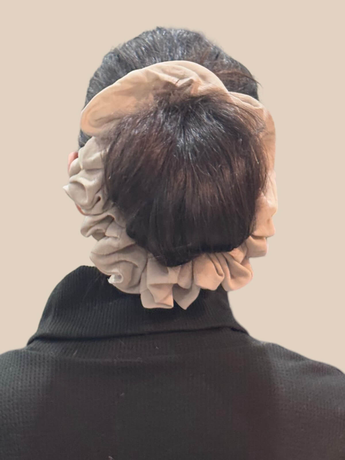 Chiffon Hijab Scrunchie-Nude