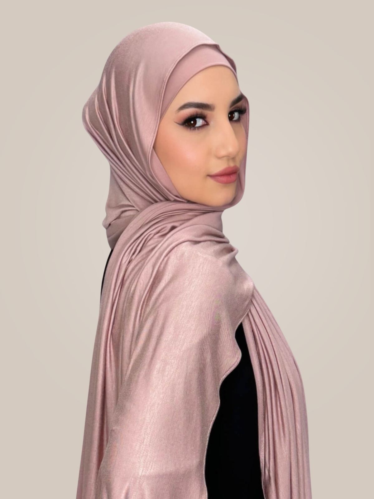 Premium Jersey Hijab-Dusty Rose