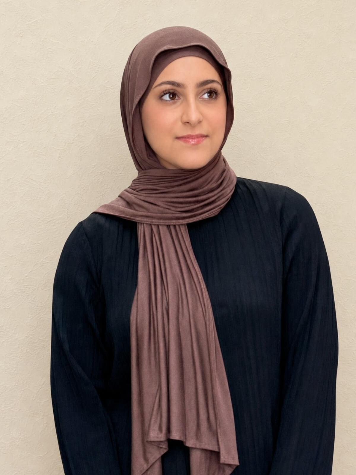 Modish Girl Premium Jersey Hijab-Mocha Brown