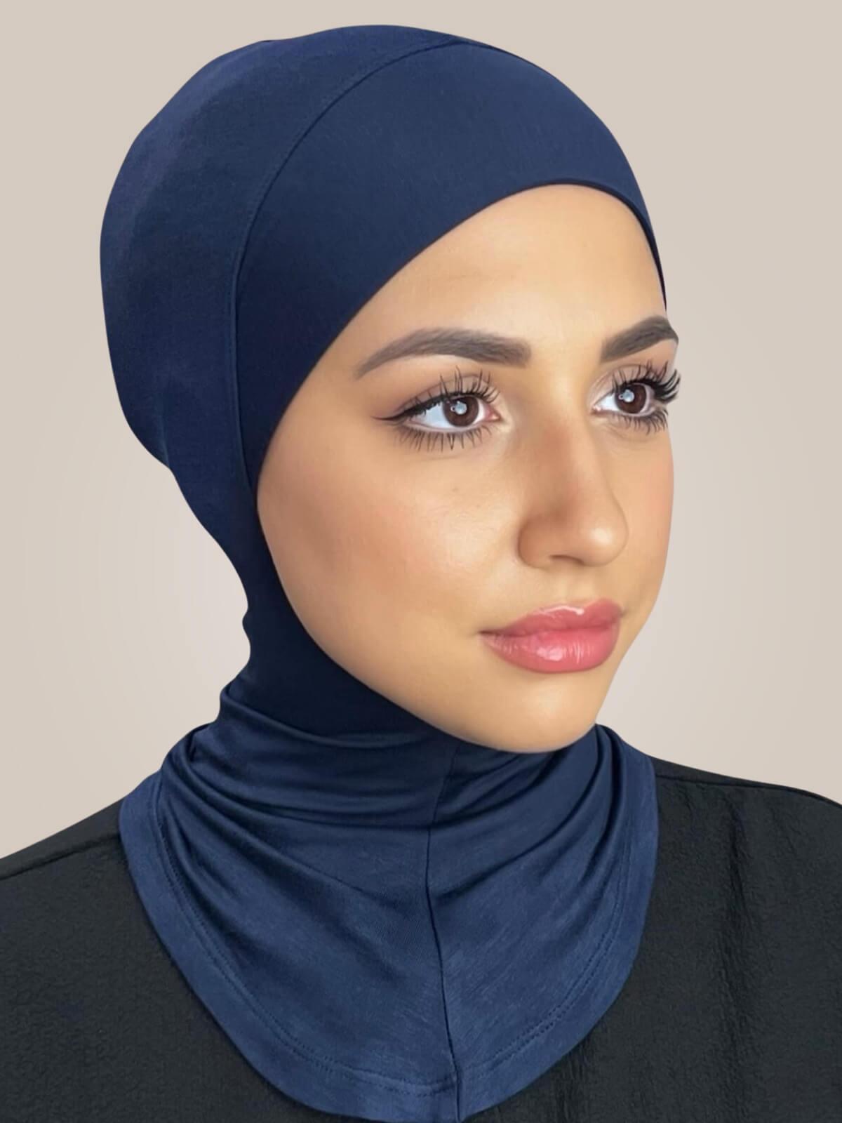 Premium Jersey Full Coverage Underscarf-Navy