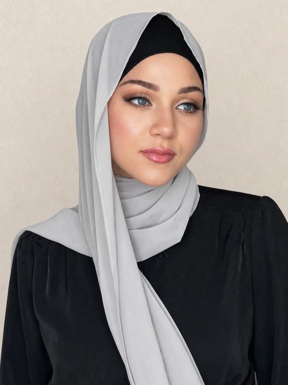Luxury Chiffon Hijab-Light Taupe