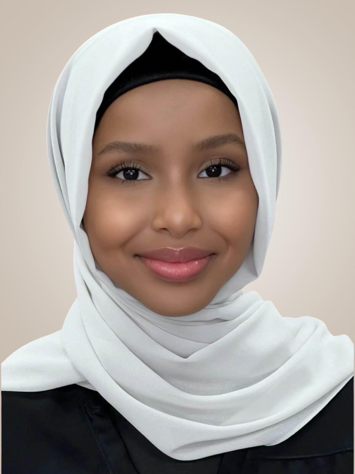 Luxury Chiffon Hijab-Ivory