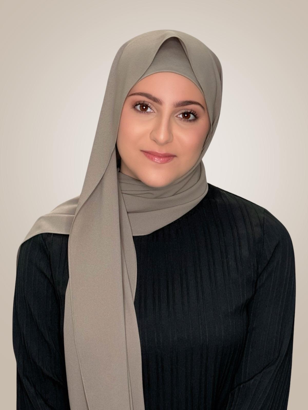 Modish Girl Matching Chiffon Hijab Set-Truffle