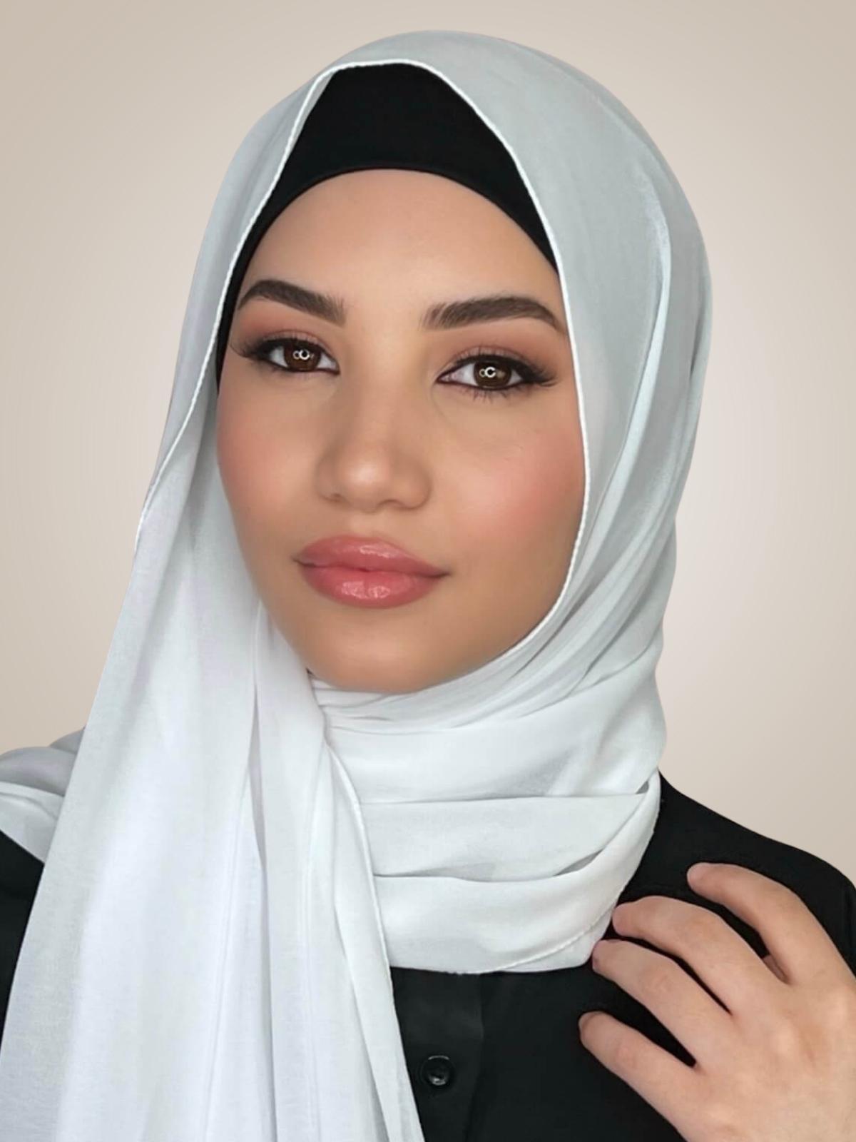 Classic Chiffon Hijab-White