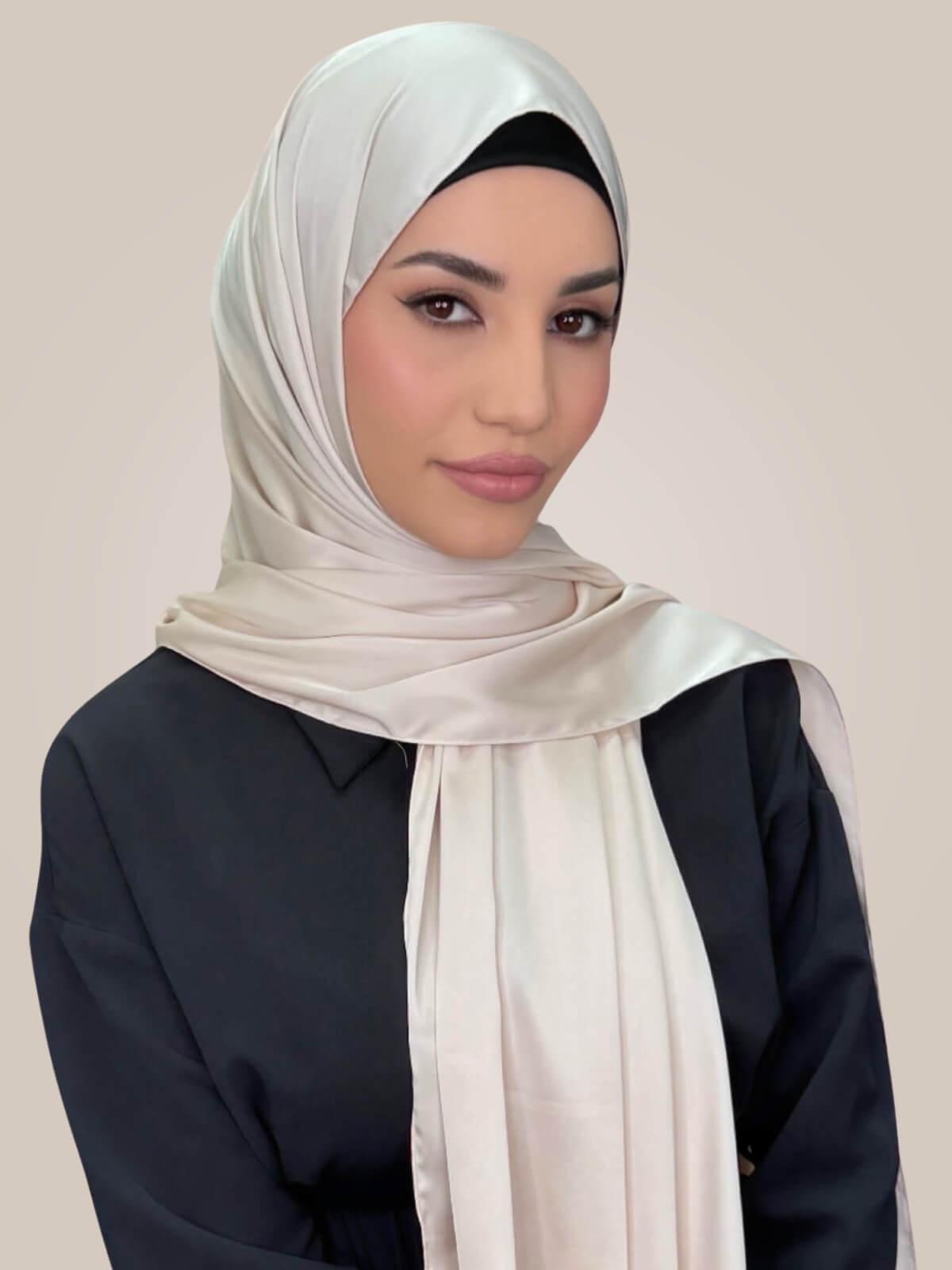 Premium Satin Hijab-Warm Sand