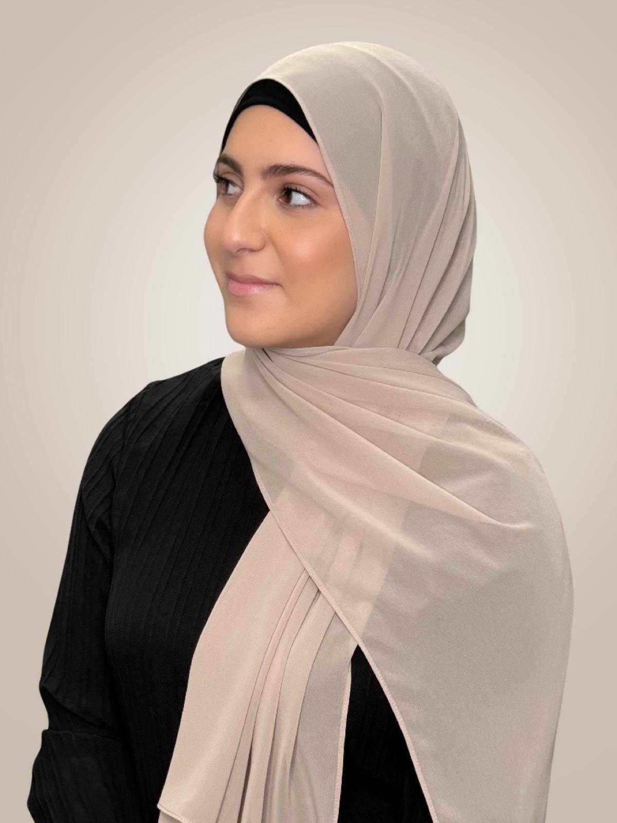 Modish Girl Luxury Chiffon Hijab-Oat
