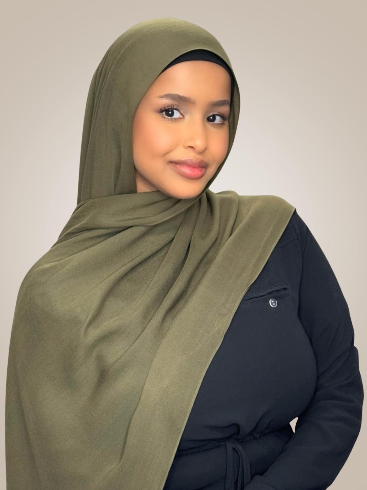 Cotton Modal Hijab-Sunlit Sage