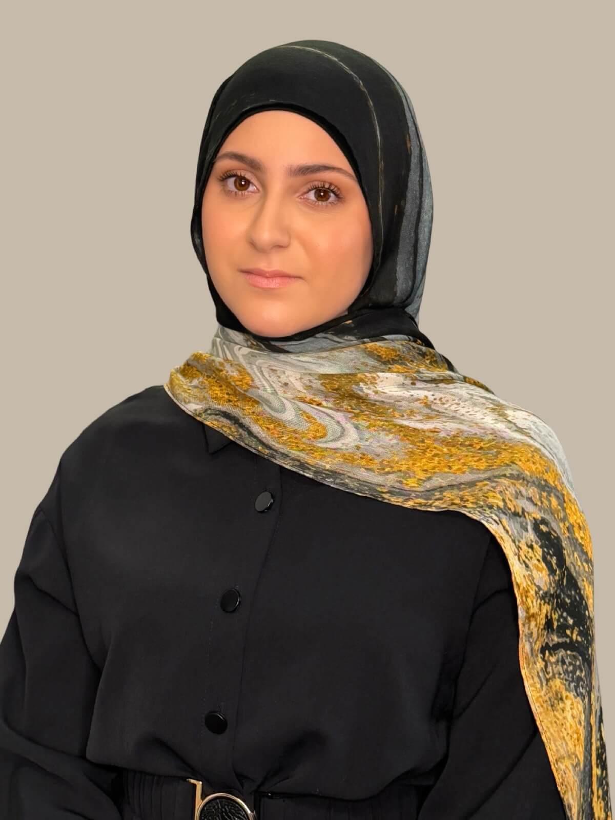 Modish Girl Print Modal Hijab-Sedona Slate