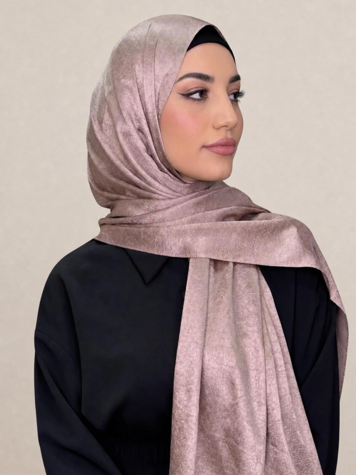 Classic Satin Hijab-Dusty Pink