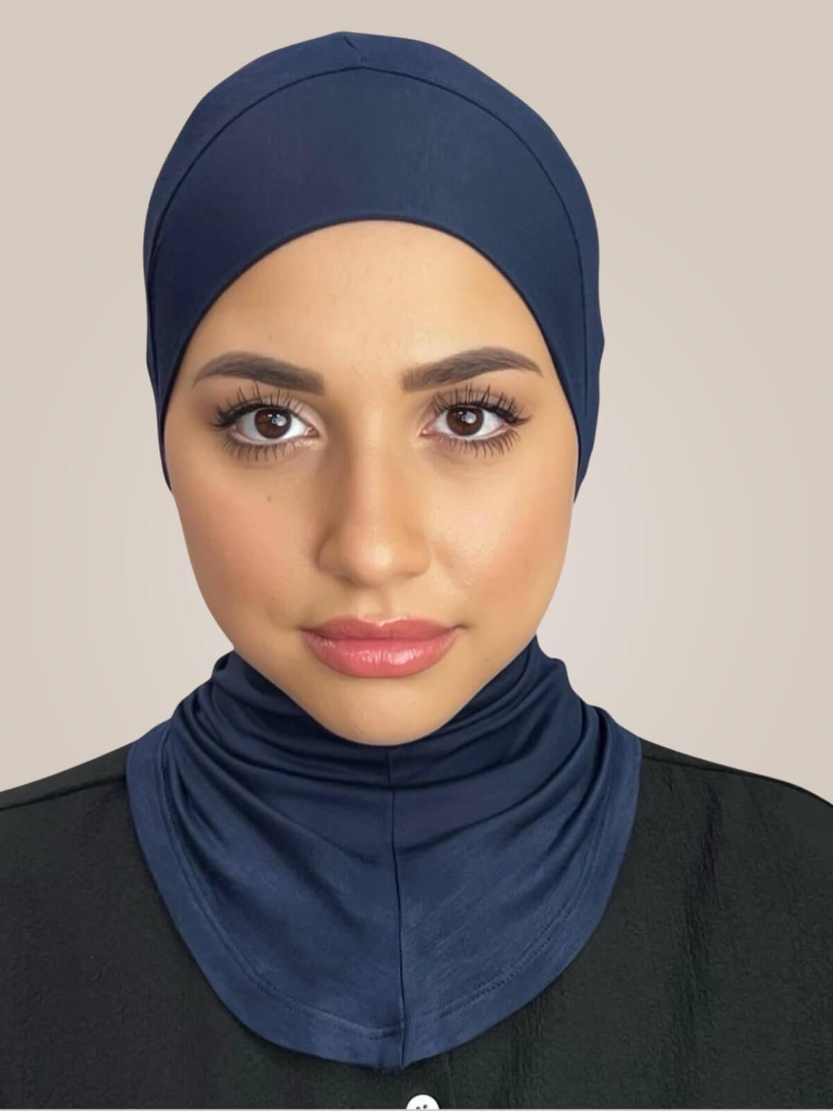 Premium Jersey Full Coverage Underscarf-Navy