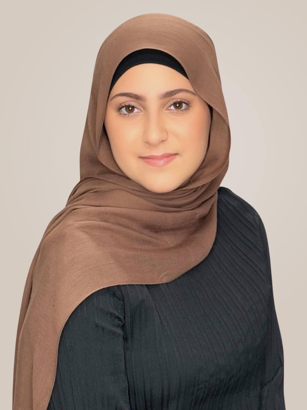 Modish Girl Cotton Modal Hijab-Golden Walnut