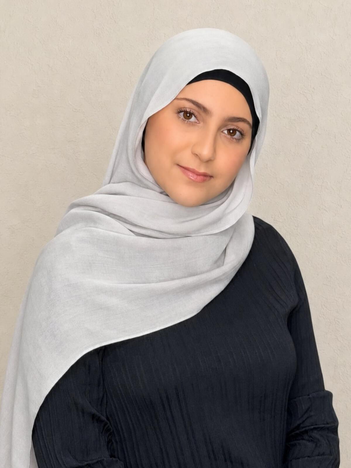Modish Girl Cotton Modal Hijab-Misty Mink
