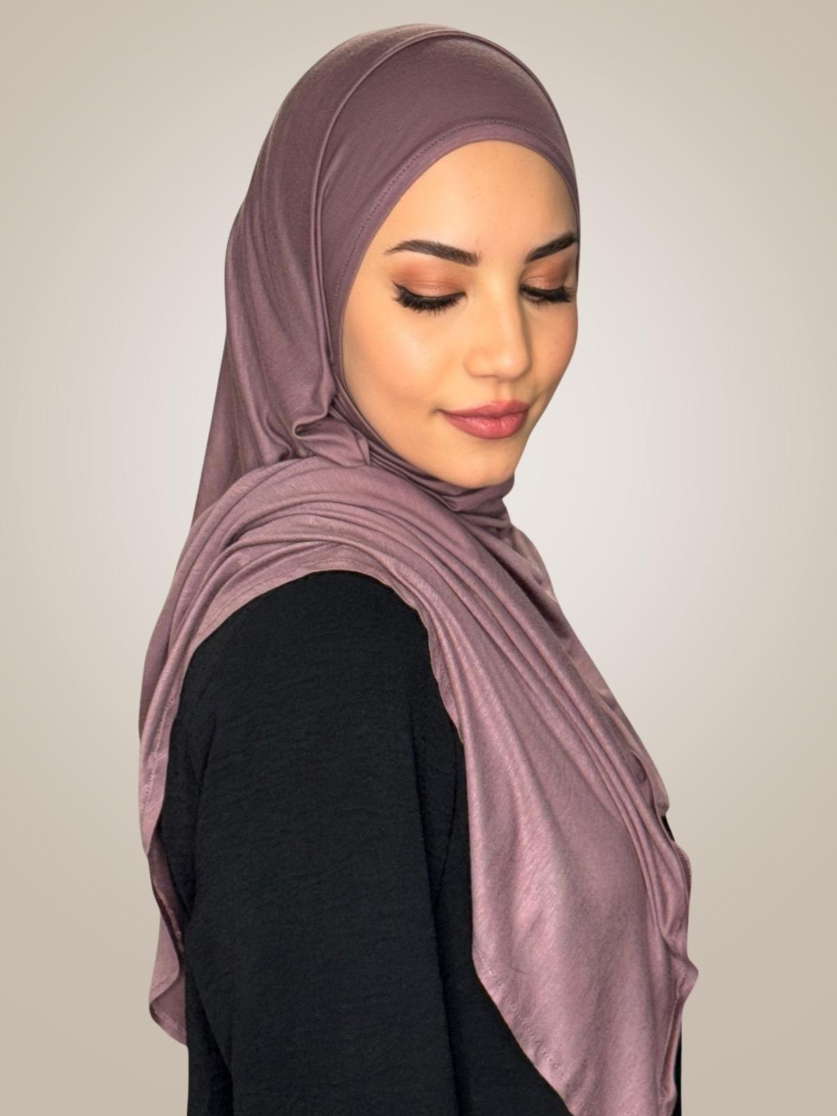 Pre-Sewn Jersey Hijab-Rose Taupe