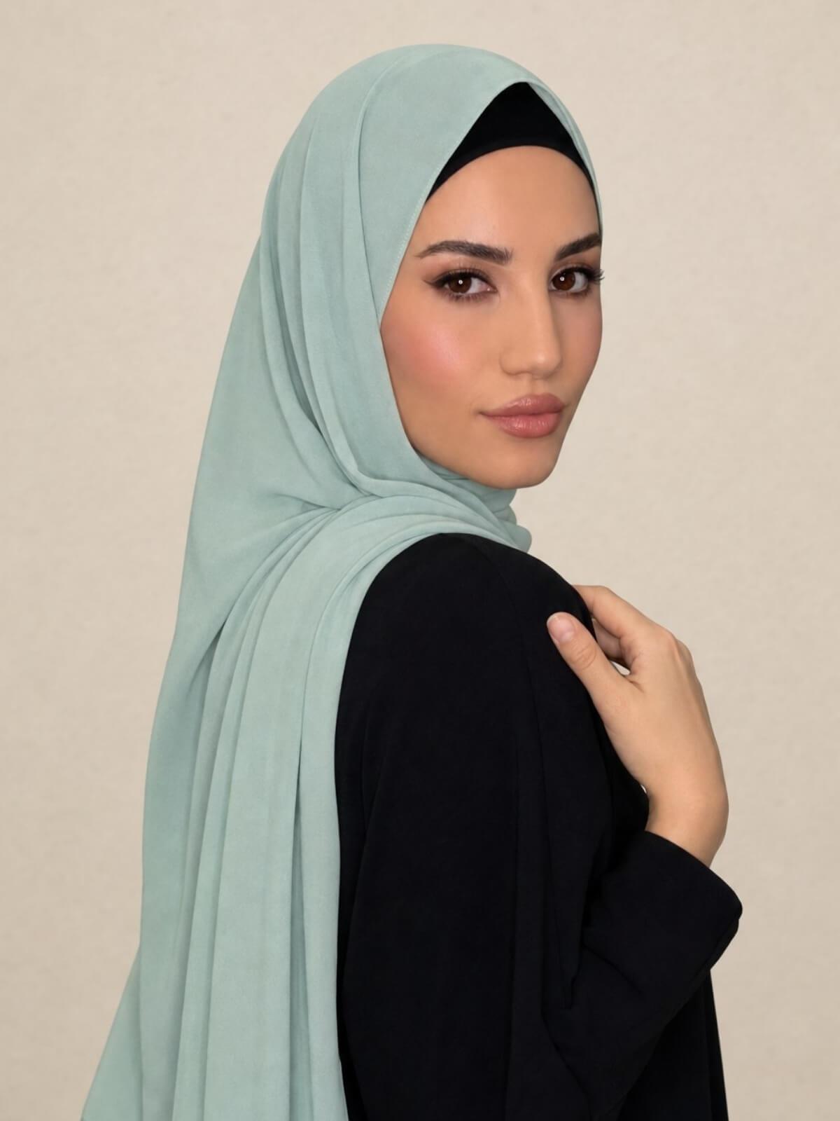 Classic Chiffon Hijab-Teal