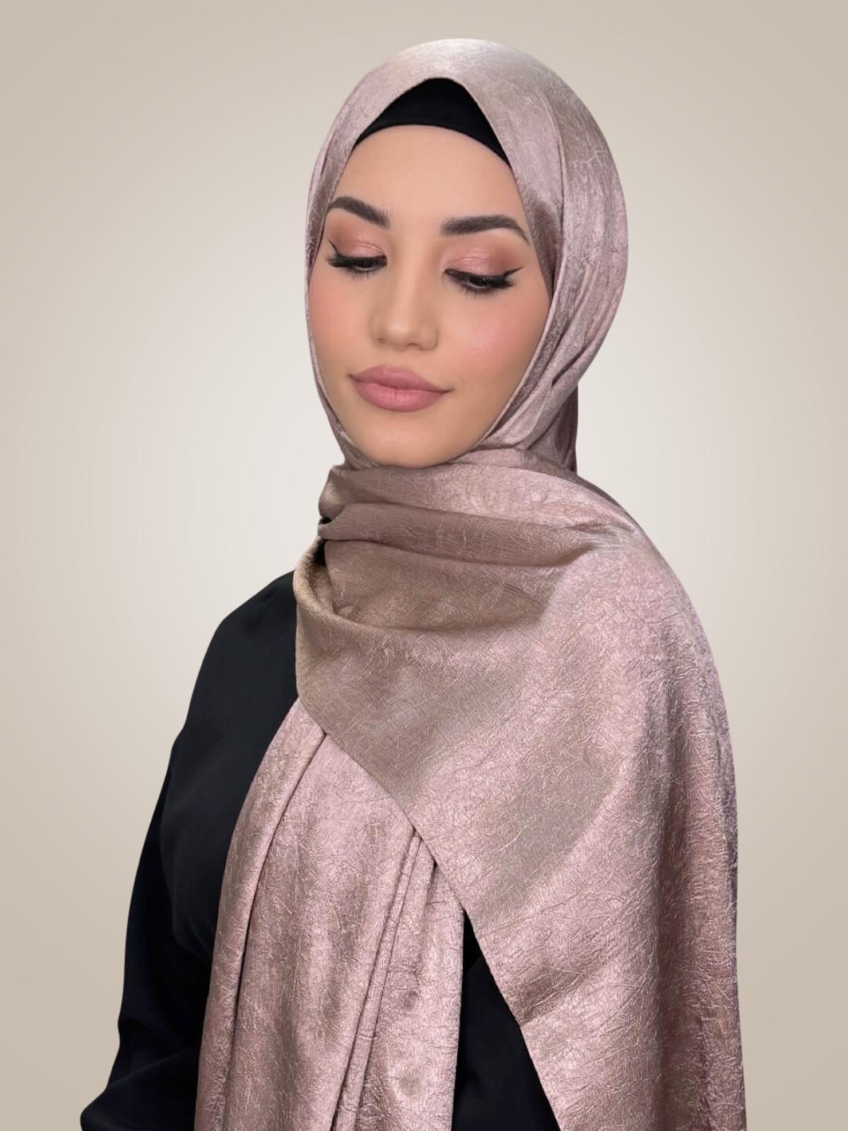 Classic Satin Hijab-Dusty Pink