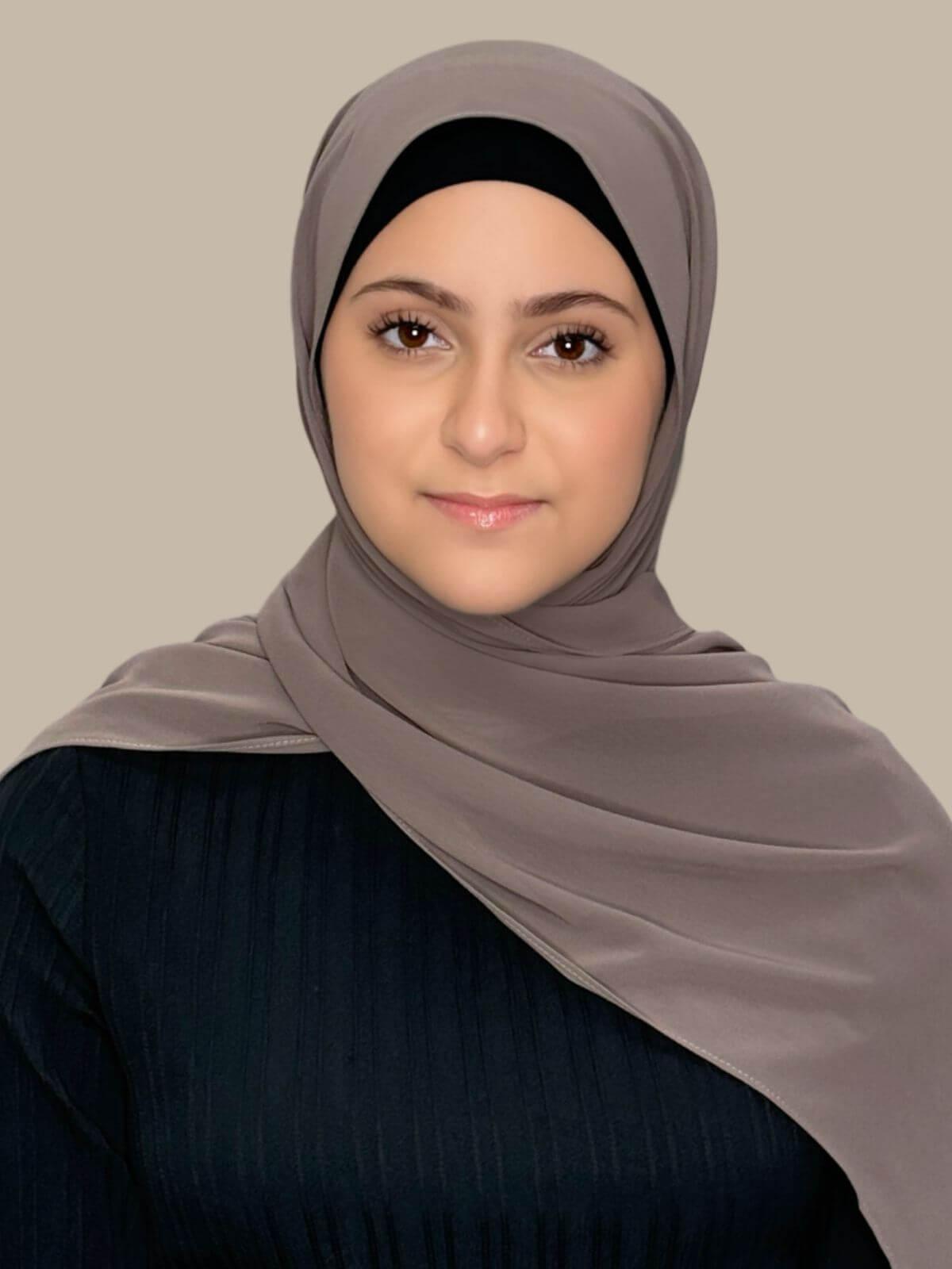 Modish Girl Luxury Chiffon Hijab-Sandstone