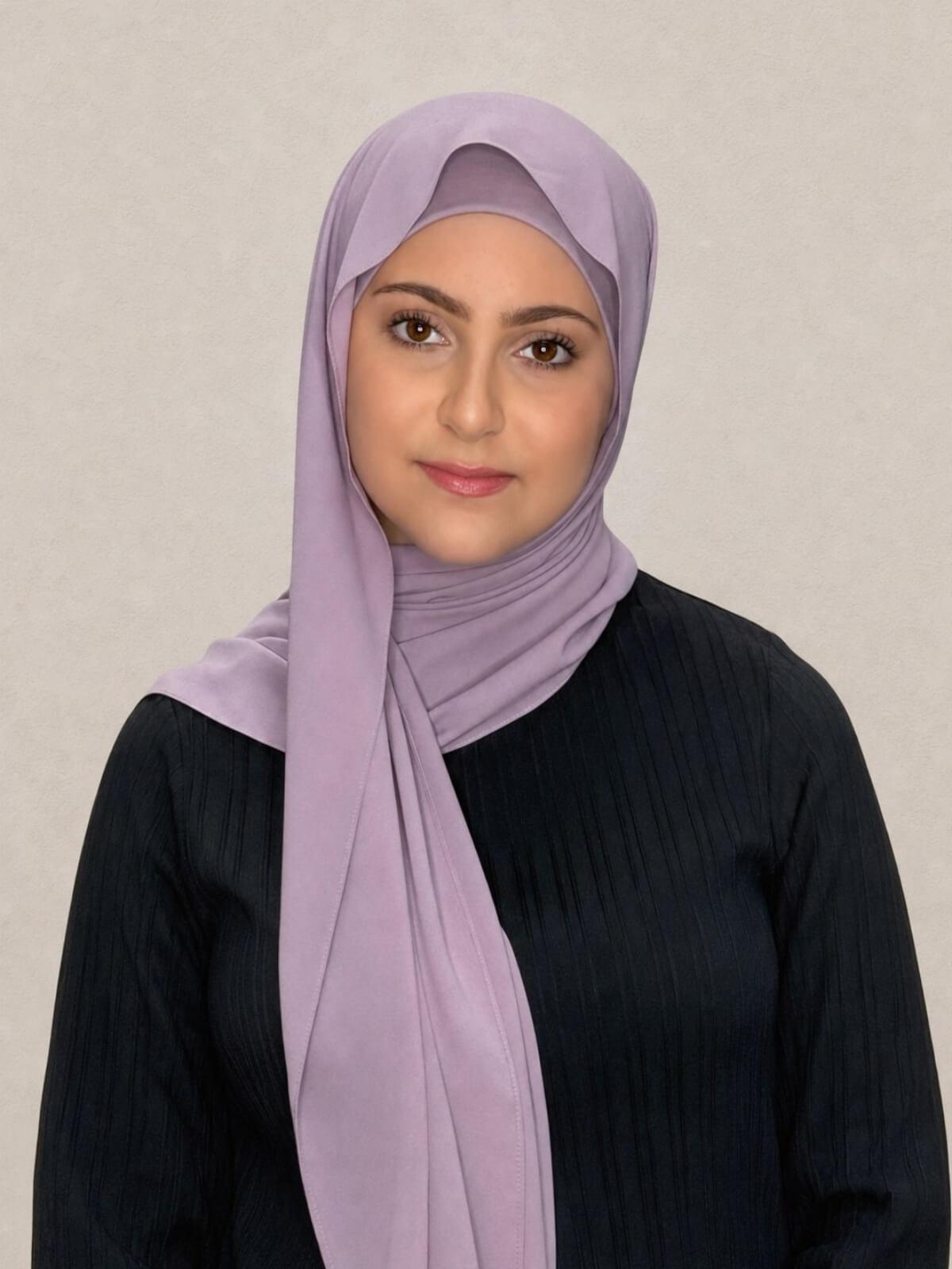 Modish Girl Matching Chiffon Hijab Set-Barely Mauve