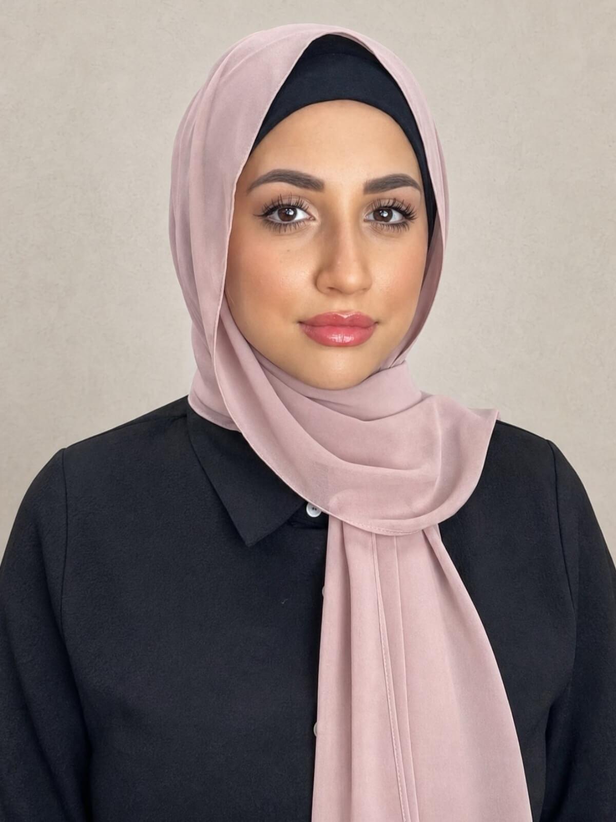 Luxury Chiffon Hijab-Pale Taupe
