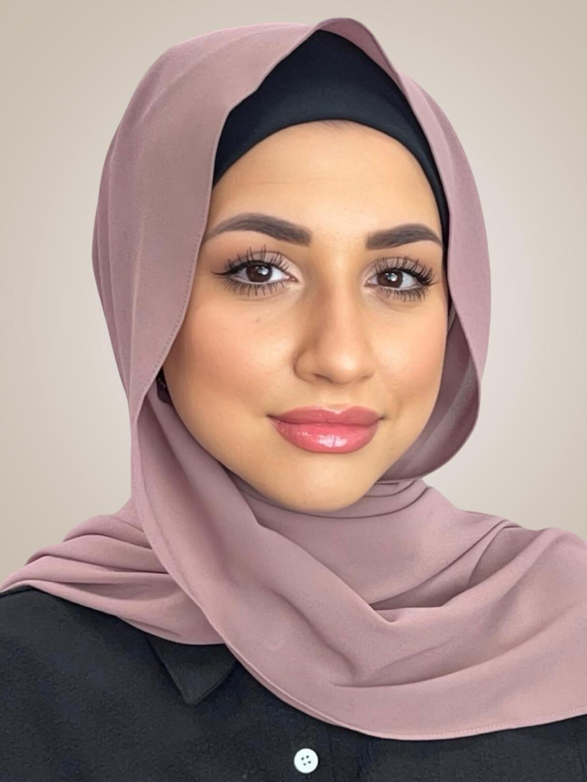 Classic Chiffon Hijab-Rose Taupe