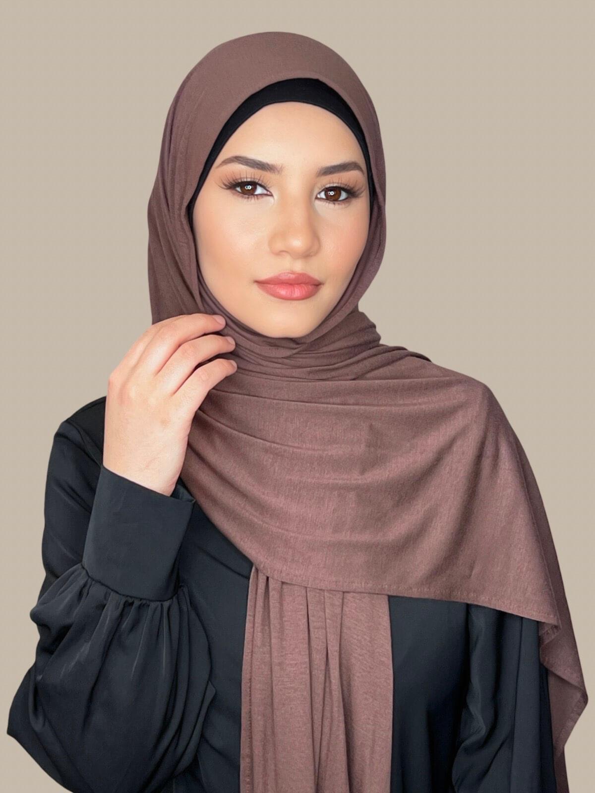 Classic Jersey Hijab-Mocha