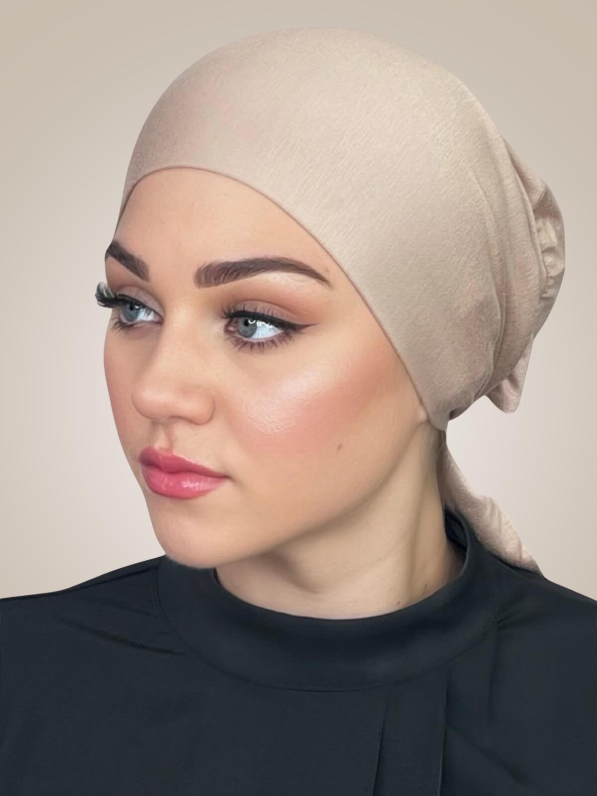 Tie Back Underscarf-Warm Taupe