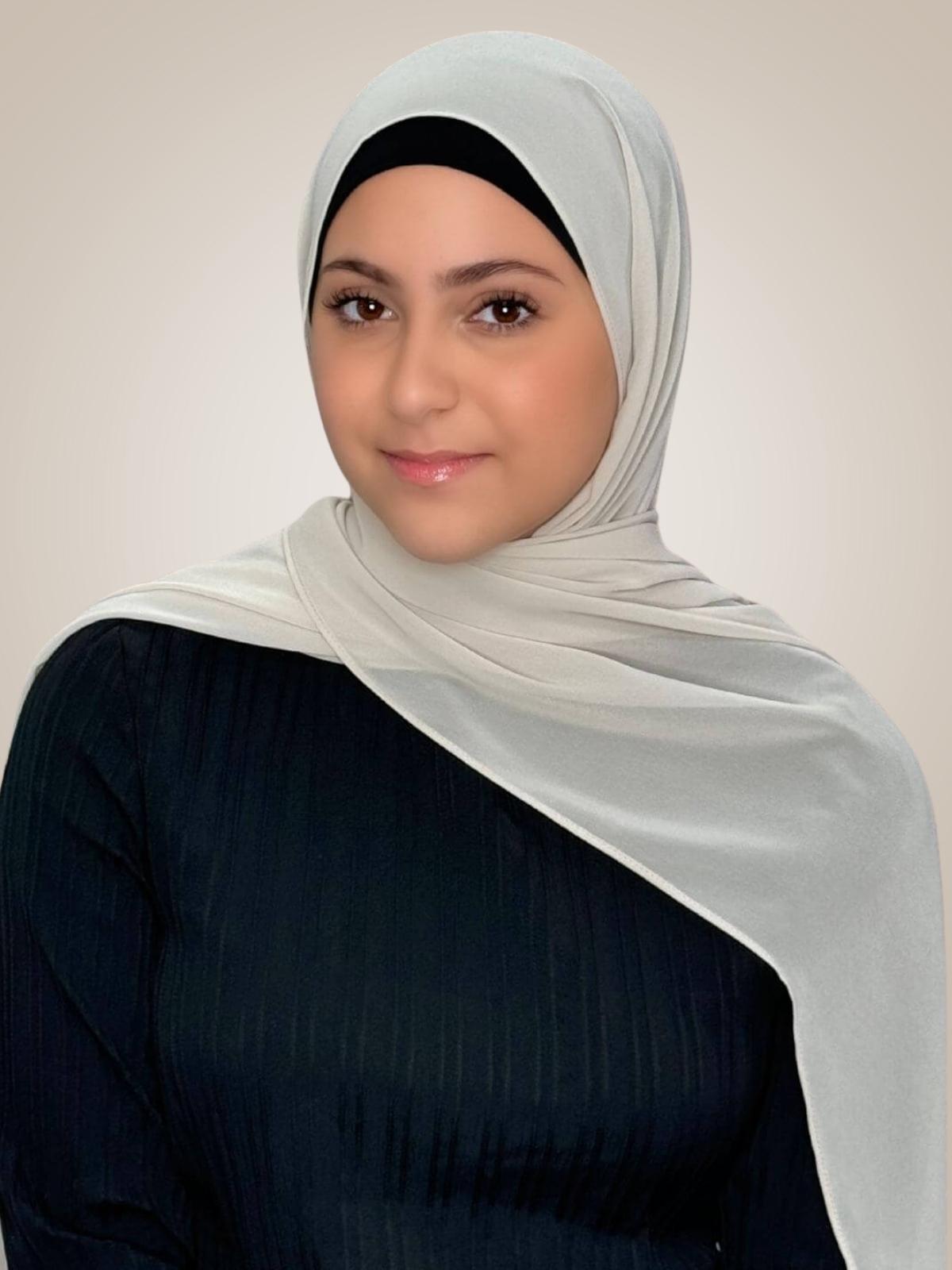 Modish Girl Luxury Chiffon Hijab-Ancient Ivory