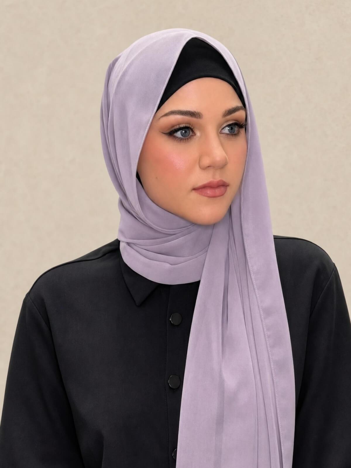 Luxury Chiffon Hijab-Viola