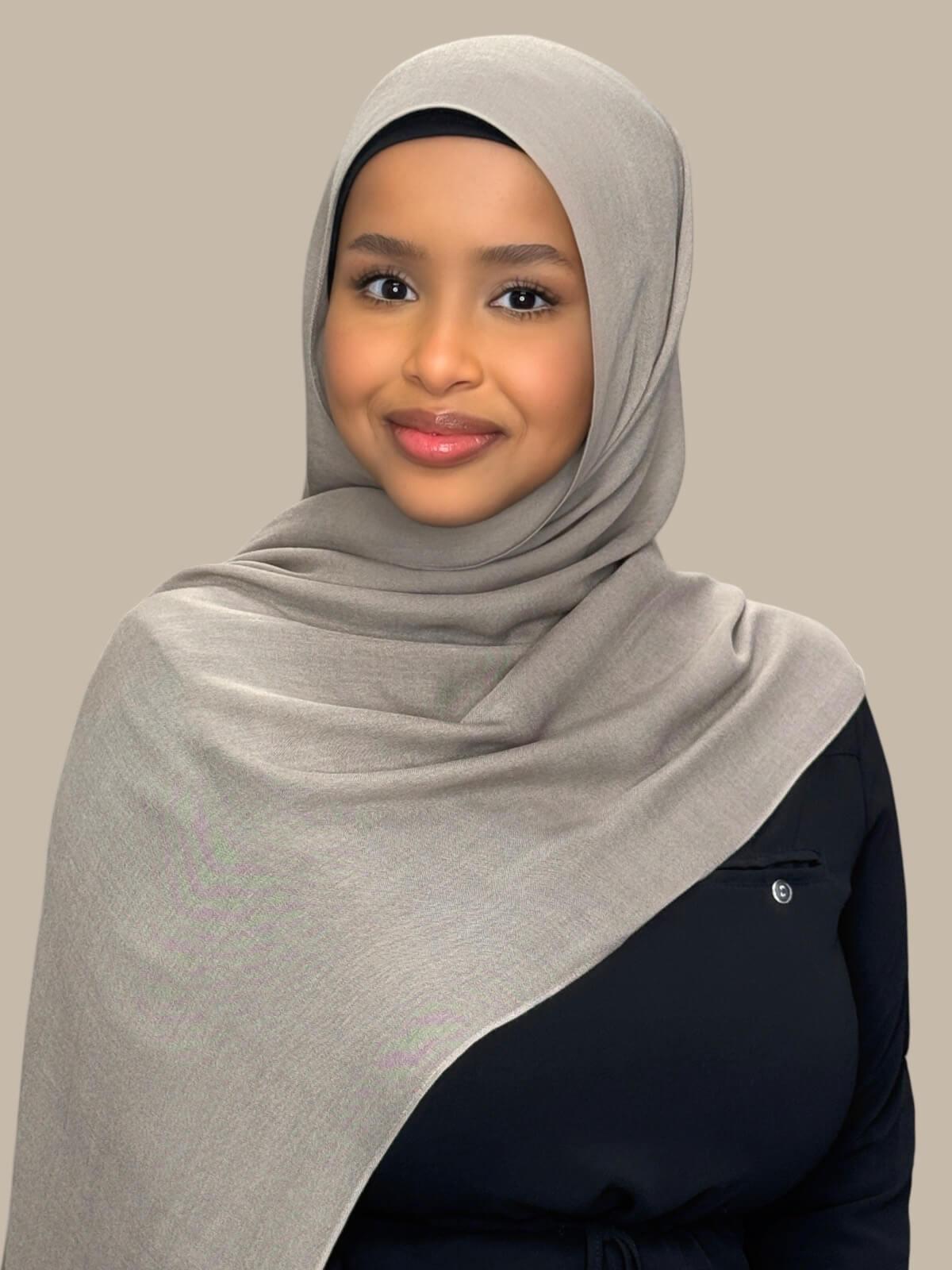 Cotton Modal Hijab-Oak Mist