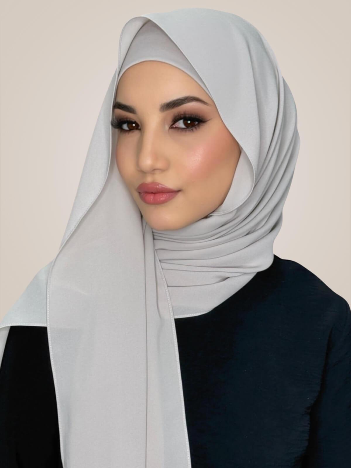 Matching Chiffon Hijab Set-Misty Lilac