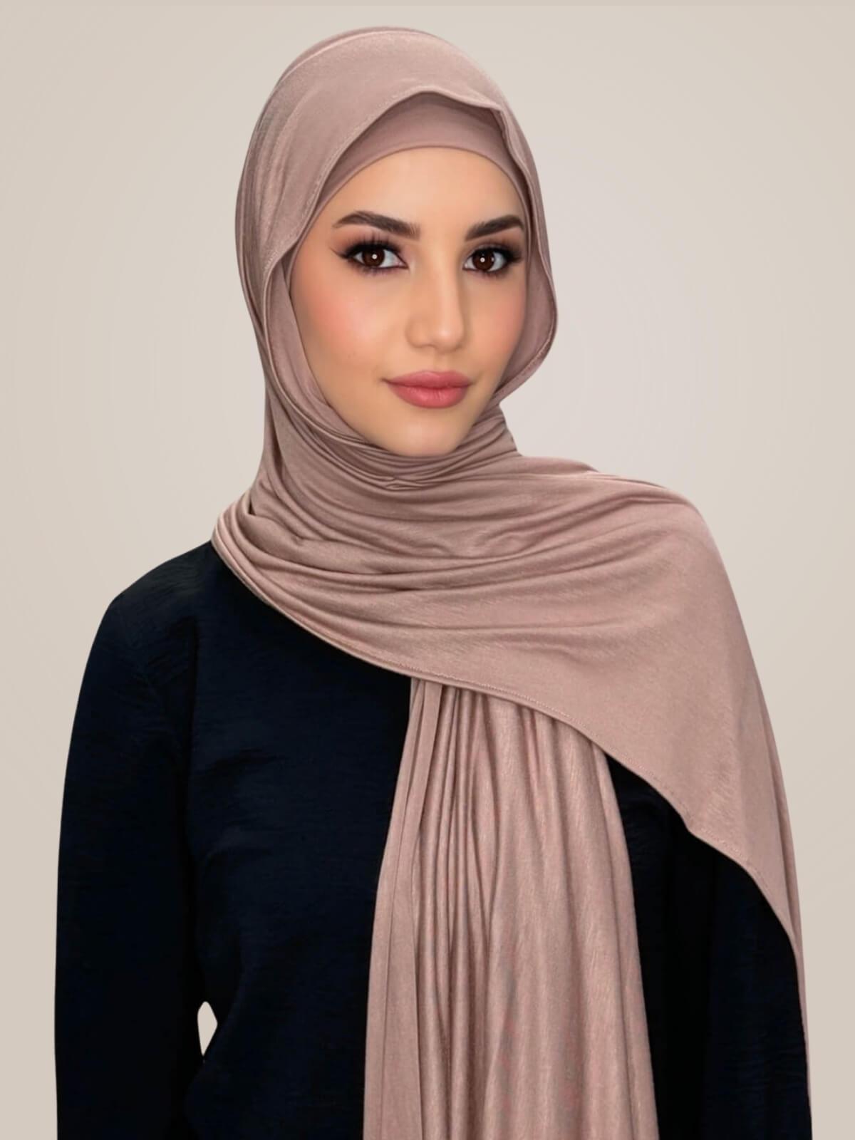 Premium Jersey Hijab-Pale Taupe
