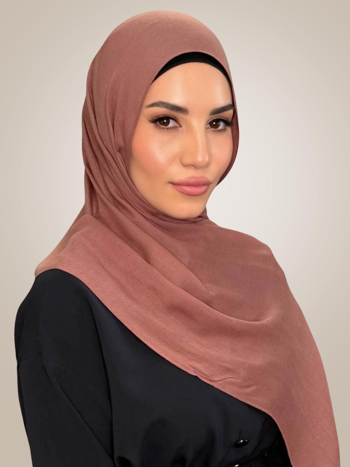 Cotton Modal Hijab-Desert Rose