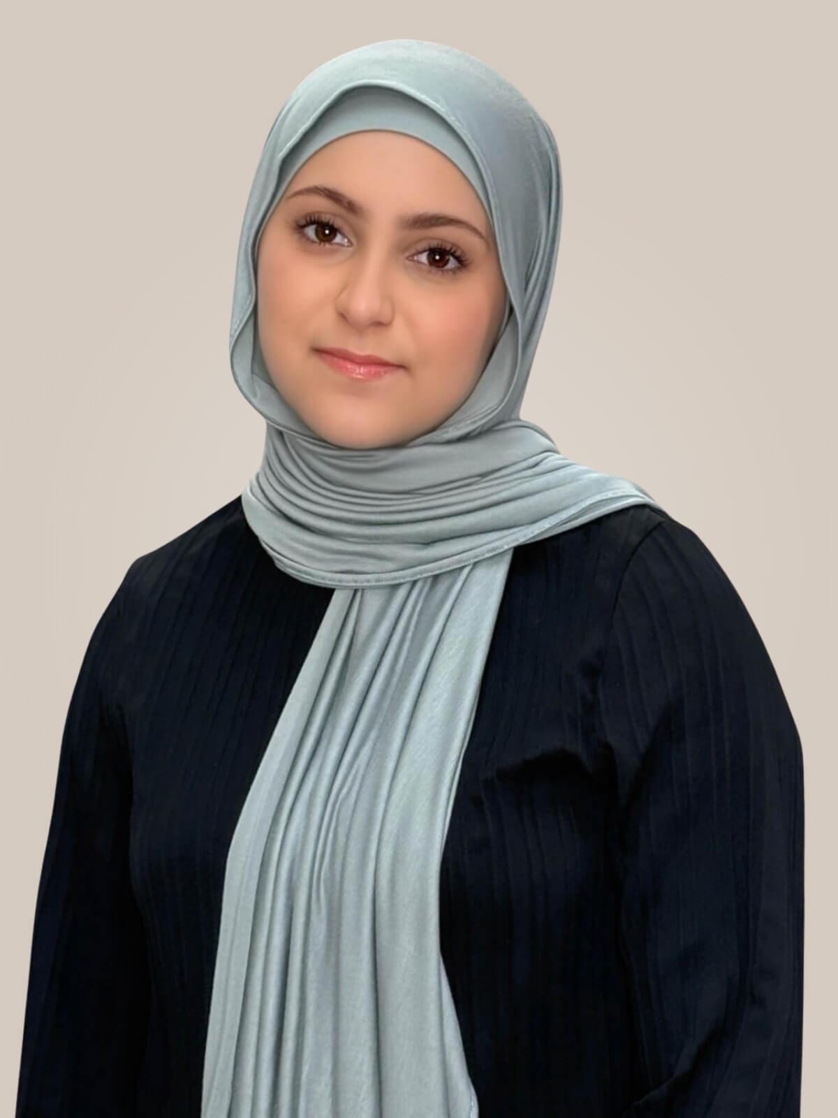 Modish Girl Premium Jersey Hijab-Stone Green