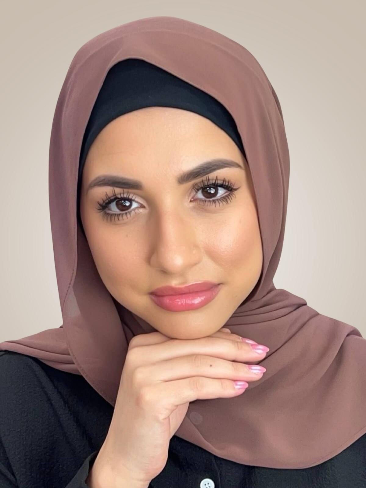 Luxury Chiffon Hijab-Cappuccino