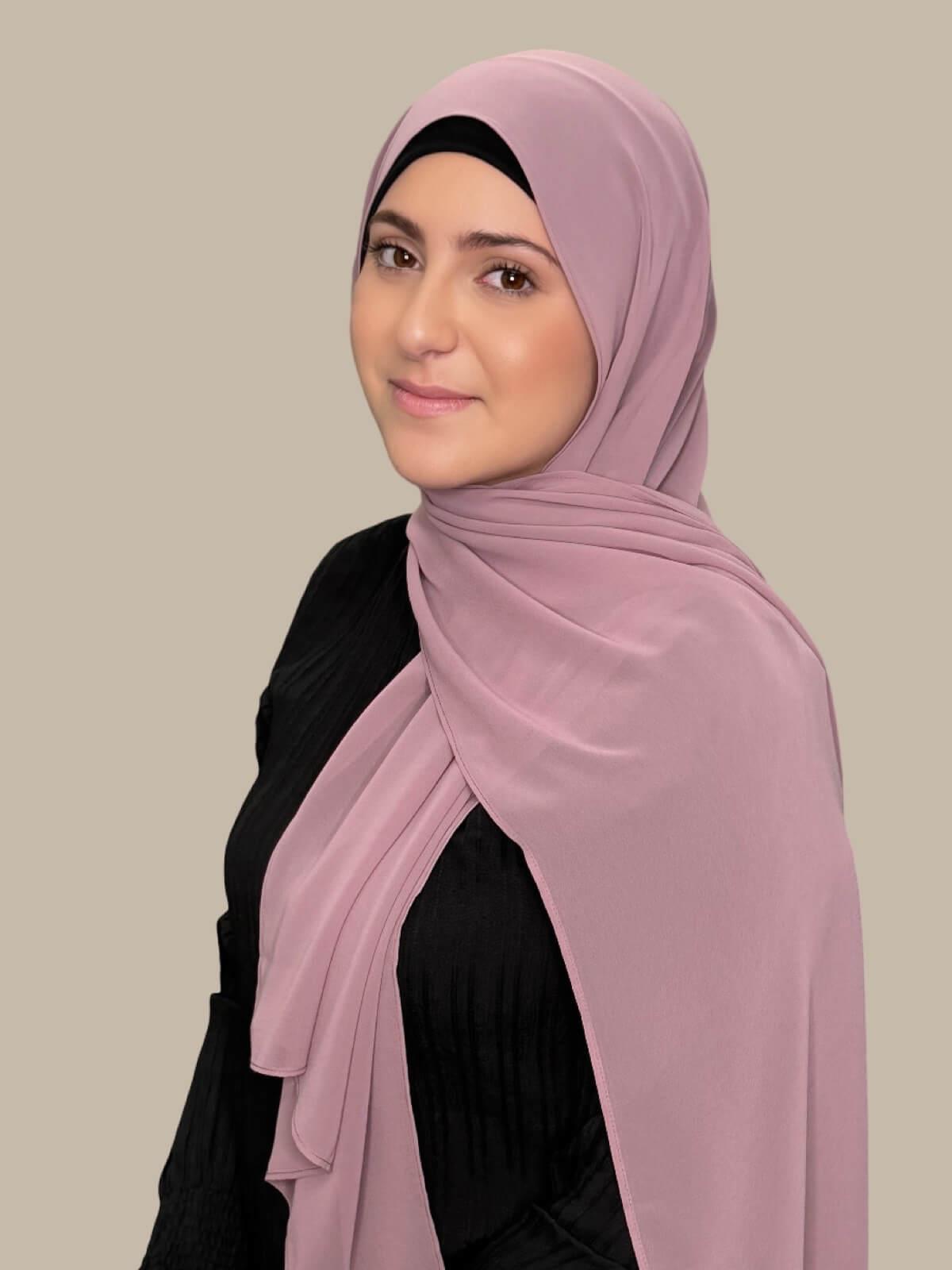 Modish Girl Luxury Chiffon Hijab-Orchid