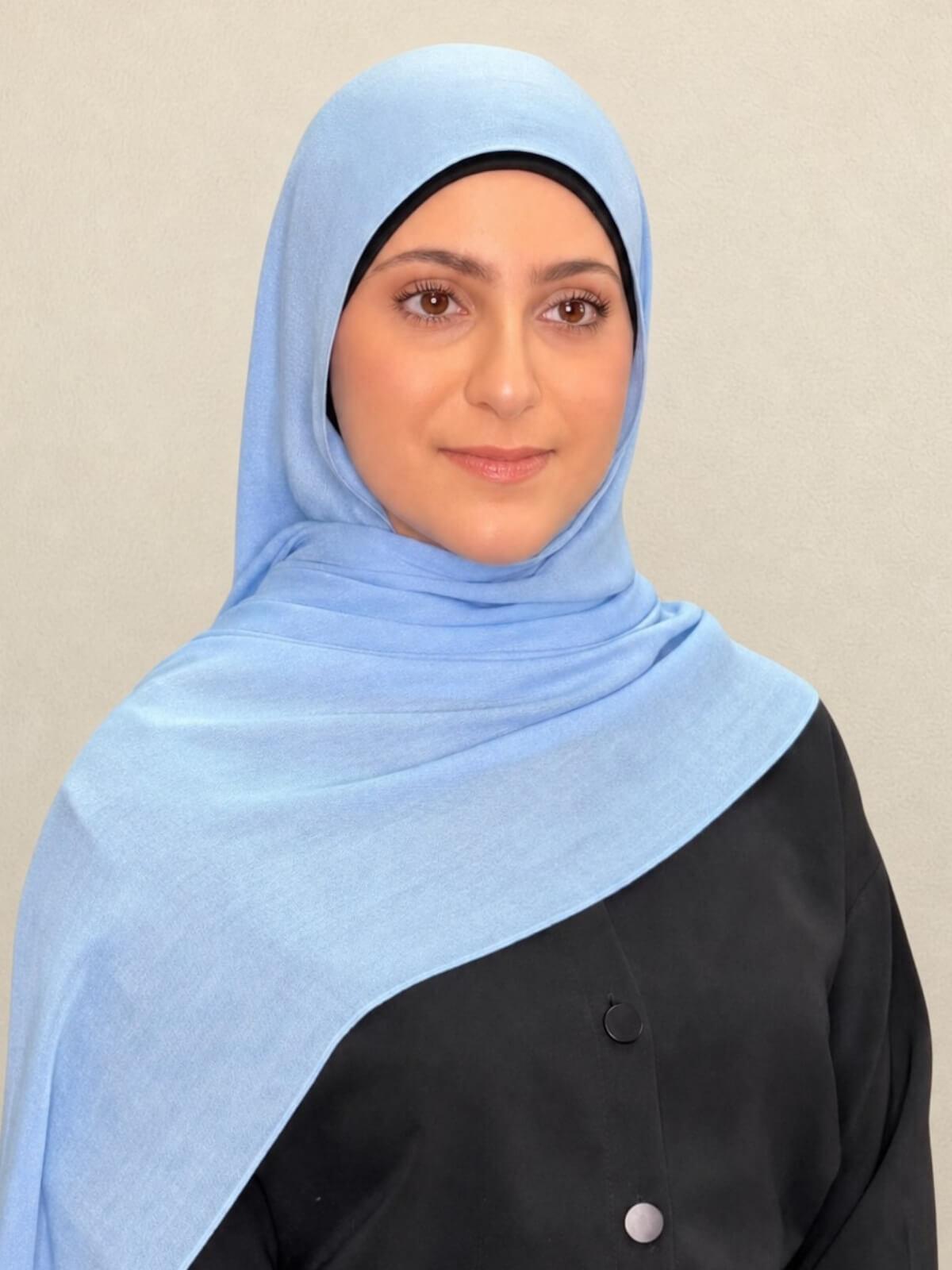 Modish Girl Cotton Modal Hijab-Cinderella Blue