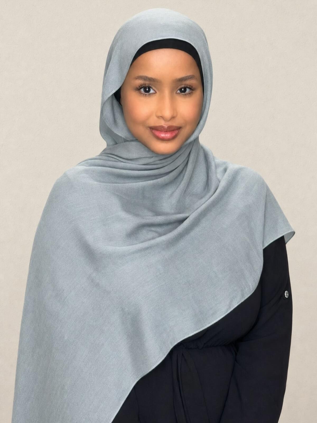 Cotton Modal Hijab-Fossil