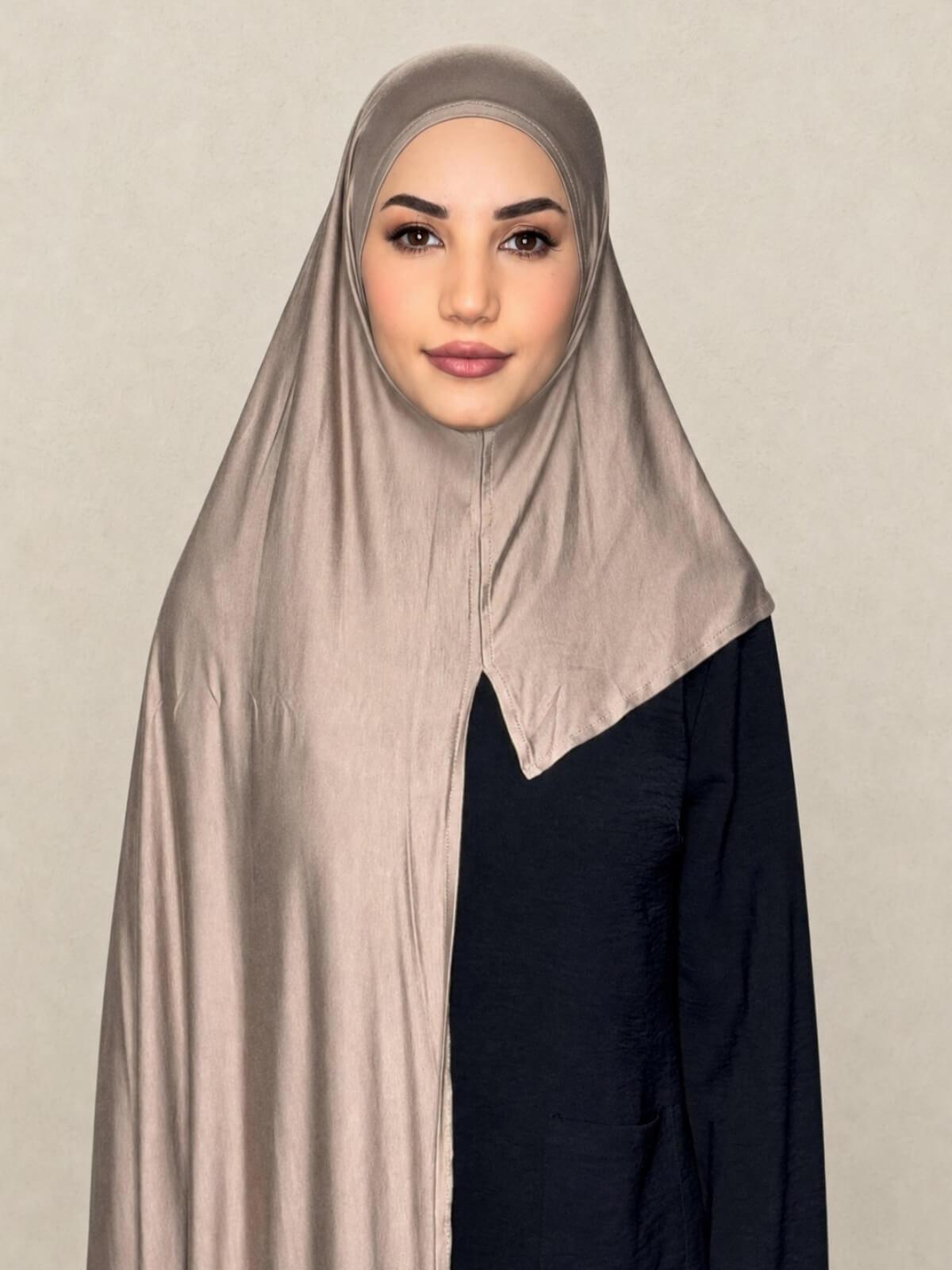 Pre-Sewn Jersey Hijab-Desert