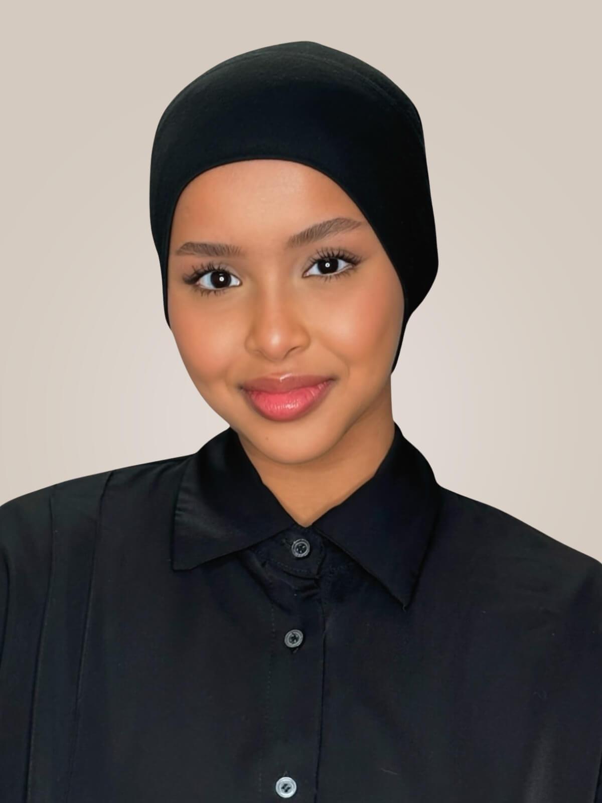 Premium Cotton Underscarf-Black