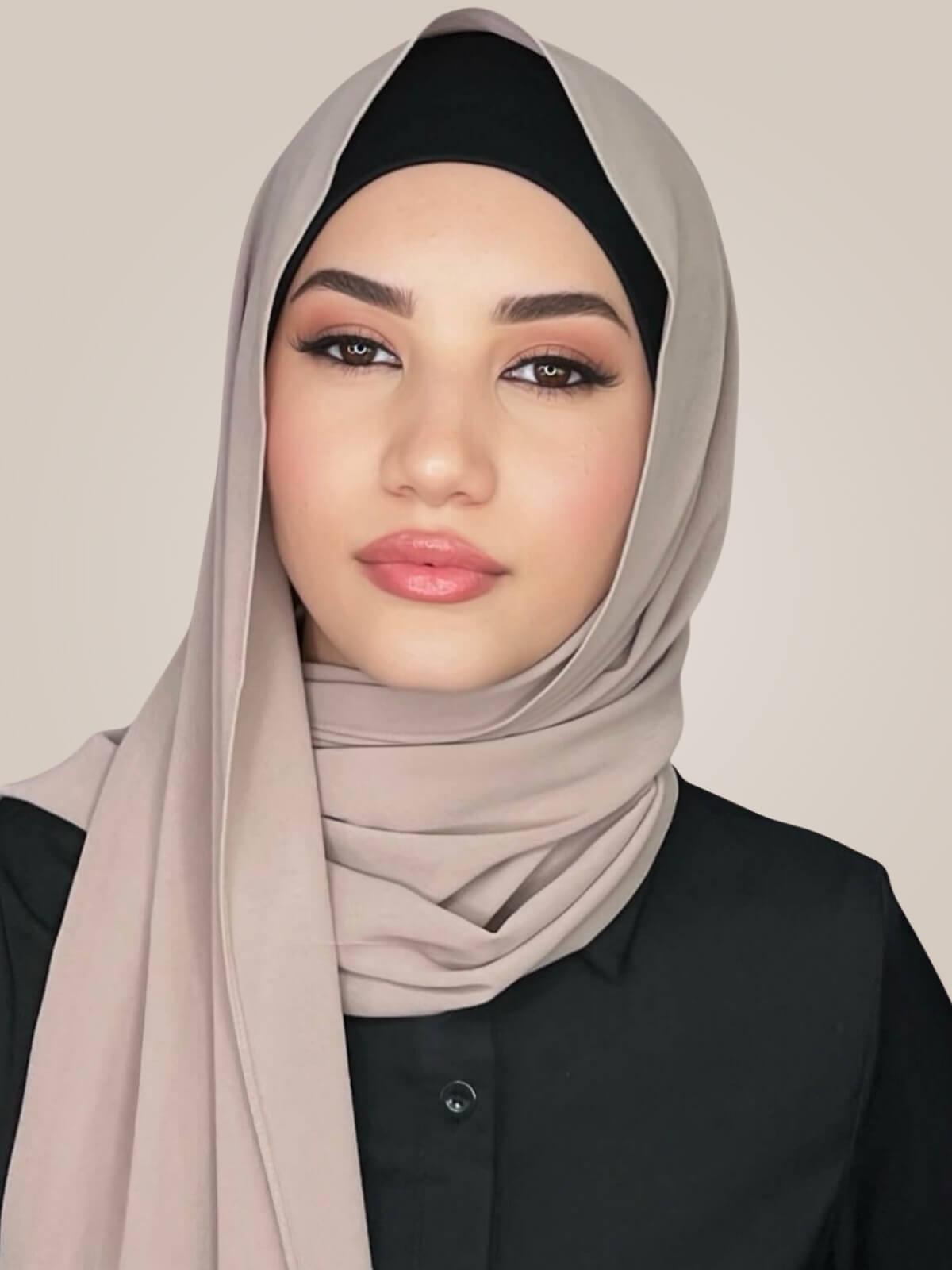 Classic Chiffon Hijab-Dusty Mink