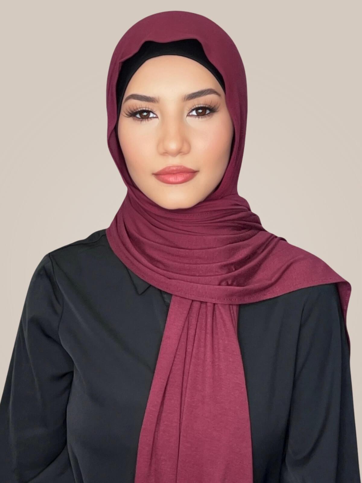 Classic Jersey Hijab-Plum