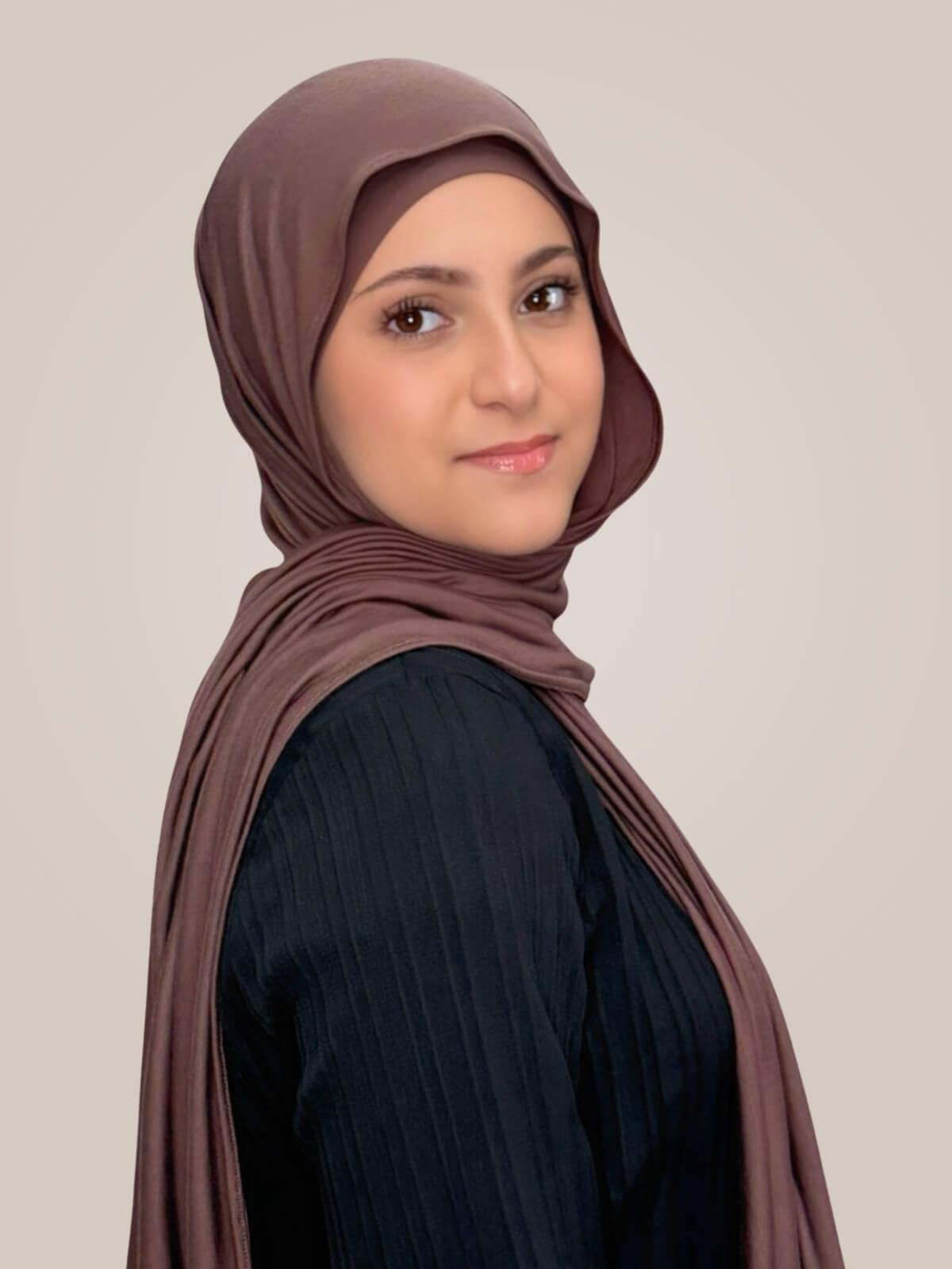 Modish Girl Premium Jersey Hijab-Mocha Brown