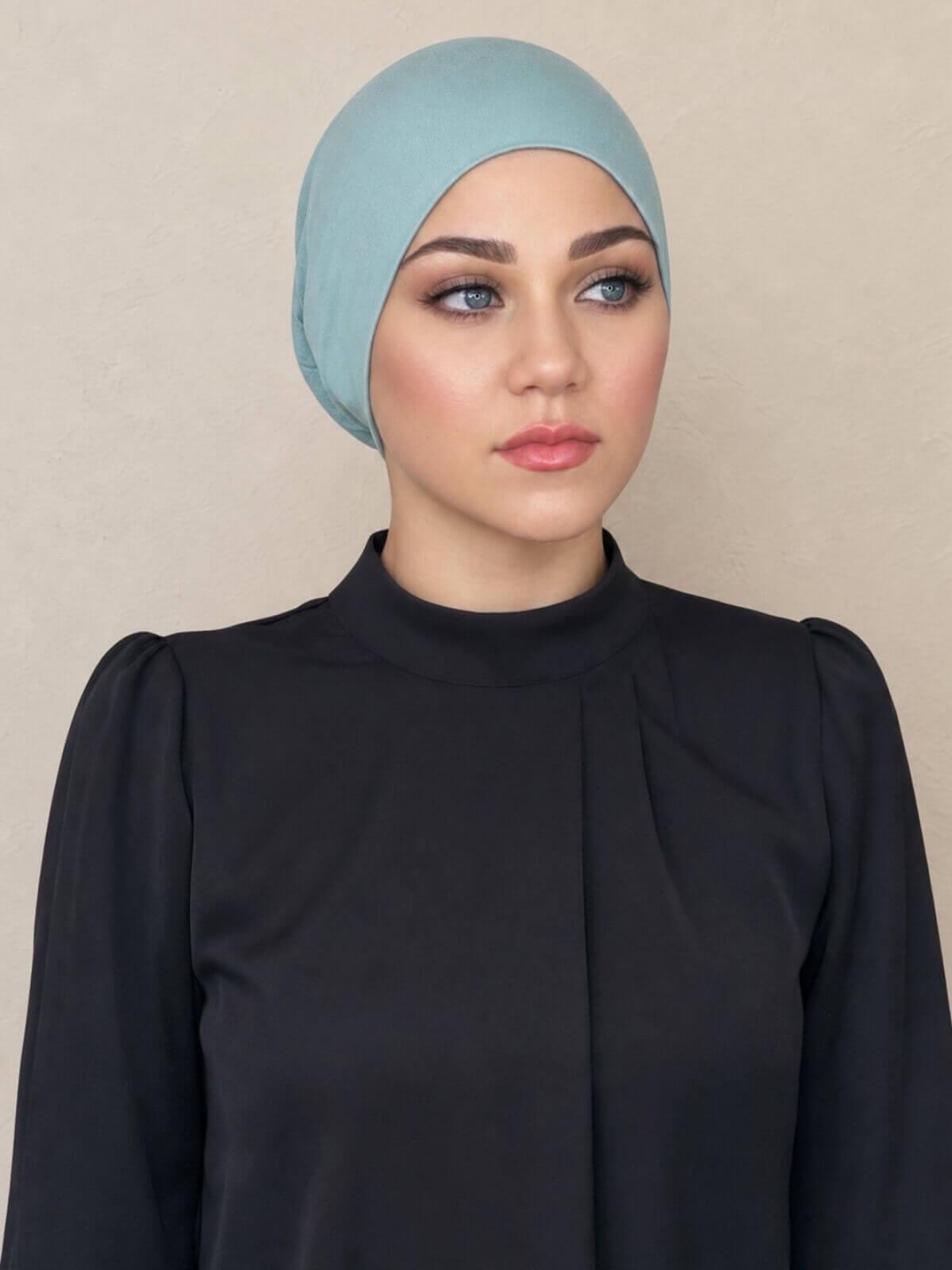 Premium Jersey UnderScarf-Pale Cyan