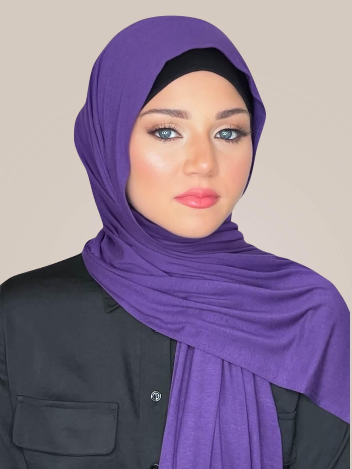 Classic Jersey Hijab-Purple