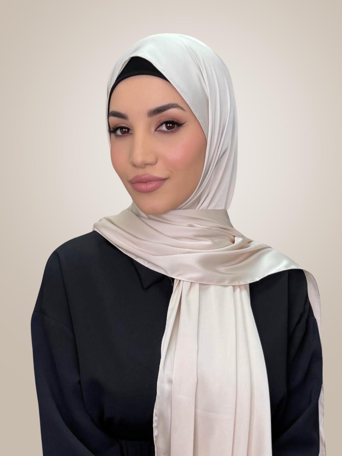 Premium Satin Hijab-Warm Sand