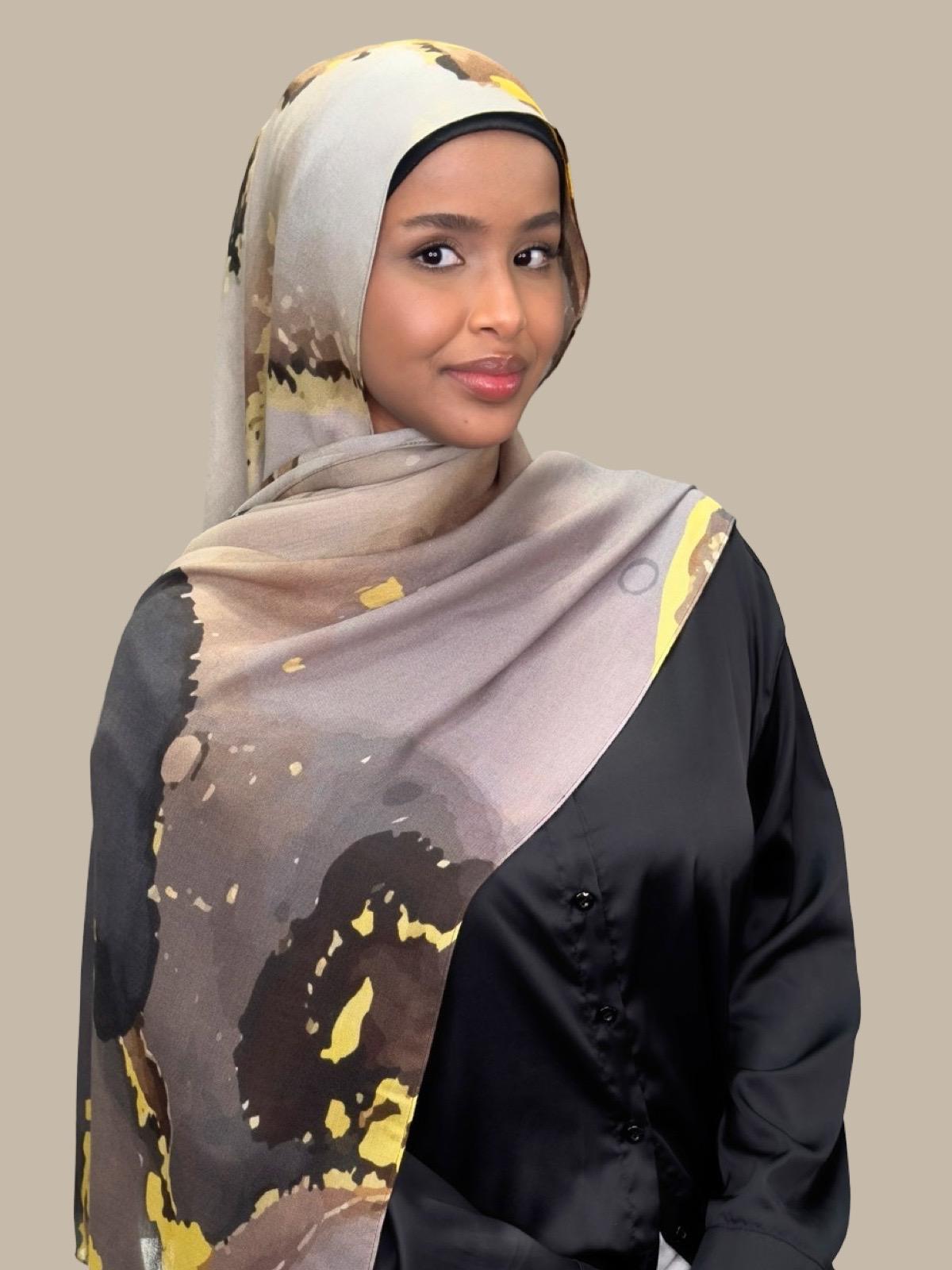 Print Modal Hijab-Beirut Bronze